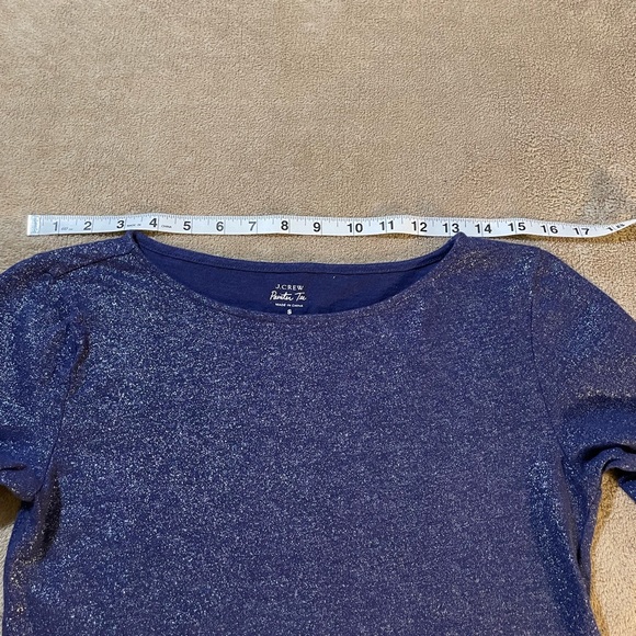 J.Crew Tops| J. Crew Long Sleeve Painter Tee Size S - Navy - Picture 11 of 15